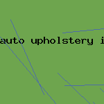 auto upholstery